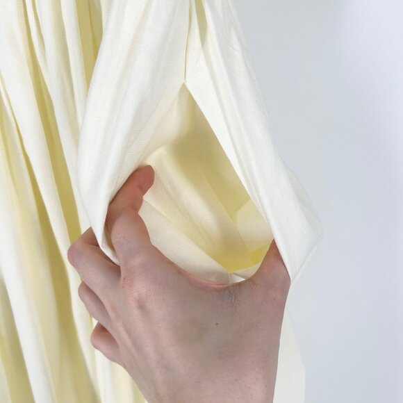 Cult Gaia Lola Ruched Tie Bodice Midi Dress - Picture 8 of 11